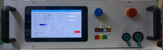 電気式水平加振試験機コントローラパネル 電気式水平加振試験機コントローラパネル